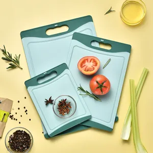 Non-Slip Double-Sided Plastic Cutting Boards For Kitchen Fruit Vegetables Meat Baby Food Boards Large Medium Small Boards