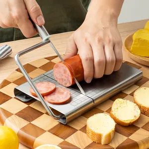 Επαγγελματικός κόφτης τυριού από ανοξείδωτο χάλυβα με κλίμακα για κοπή αλλαντικών