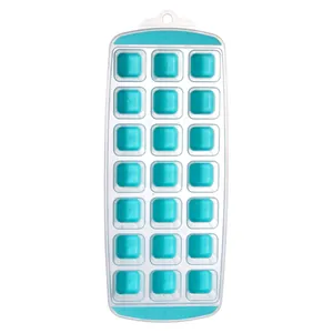 21-grid silicone ice cube tray with easy-release design for home use