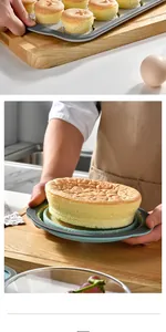 Collapsible silicone cake mold showing professional easy release of a fluffy sponge cake