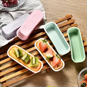 Rectangular Silicone Cake Mold High Temperature Resistant Loaf Pan For Air Fryer Cheese Bread Baking Box Bakeware Kitchen Tool