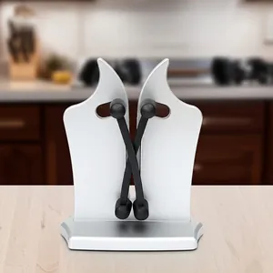 Affilacoltelli da Cucina Multifunzione Manuale Strumento di Affilatura a X in Acciaio Inossidabile per Coltelli da Chef Forbici