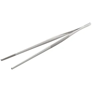 Pince à barbecue professionnelle en acier inoxydable 304 antidérapante pour steak et cuisine
