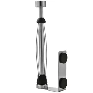 Wandmontierter Küchenrollenhalter aus Edelstahl mit Saugnäpfen für Küchenschränke.