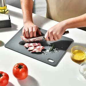Professional gray marble grain PP cutting board for kitchen food prep