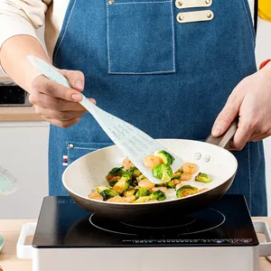 Spatola in silicone maculato resistente al calore per padelle antiaderenti in cucina casa