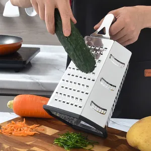Professionele multifunctionele 6-zijdige roestvrijstalen groente- en kaasrasp voor keuken