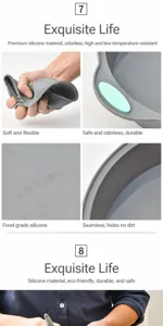 Dettagli dello stampo in silicone flessibile per dolci con icone temperatura