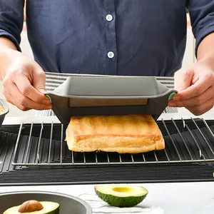 Stampo rettangolare in silicone antiaderente per cuocere pane e dolci fatti in casa