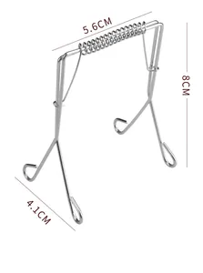 Dimensions of 304 stainless steel spring frying clip for sausages and meat rolls