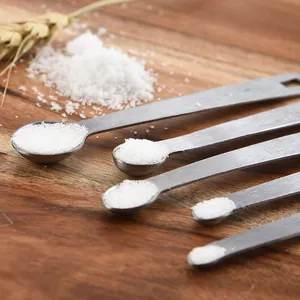 Stainless steel mini measuring spoon set of five for precise seasoning and kitchen cooking