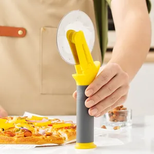 Coupe-pizza professionnel en acier inoxydable avec poignée ergonomique pour la cuisine