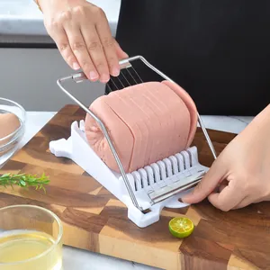 Multipurpose 10-wire luncheon meat slicer with stainless steel wires for kitchen