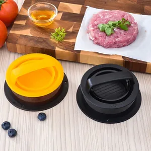 Round Plastic Burger Press Meat Patty Maker Mold Manual 3-In-1 Burger Stuffer Patty Maker For Hamburger Rice Ball Kitchen Tools