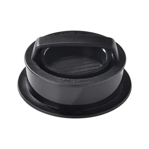 Professional black round hamburger patty press mold for making uniform meat patties