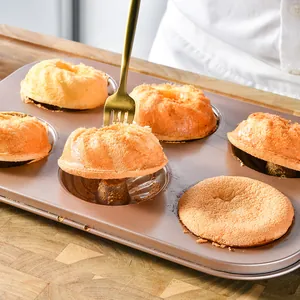 Antihaftbeschichtete 6-Loch Muffinform und Donut Backblech für den heimischen Ofen