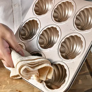 Teglia da forno antiaderente professionale a 9 cavità per Madeleine a forma di conchiglia