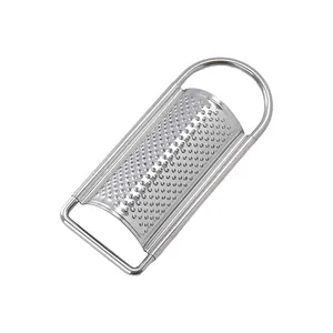 Professional stainless steel handheld kitchen grater and zester for ginger and lemon.