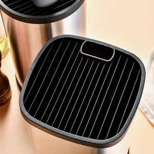 Bloc à couteaux universel en acier inoxydable avec fentes pour l'organisation cuisine