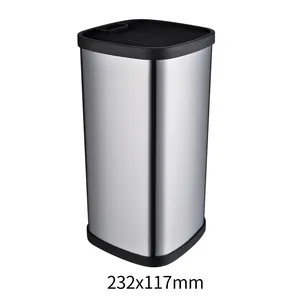 Bloc à couteaux universel en acier inoxydable avec fentes ondulées, taille 232x117mm