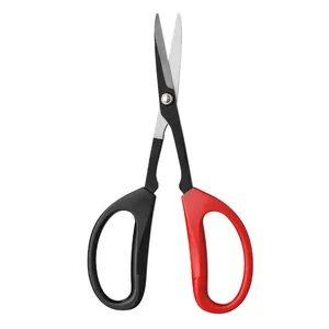 Cesoie da giardino professionali in acciaio inox con manici ergonomici rosso e nero