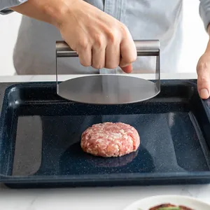 Hochwertige Burgerpresse aus 430 Edelstahl zur manuellen Herstellung von Fleischpatty