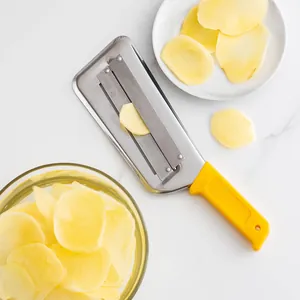 Professional stainless steel double-blade vegetable slicer and cabbage shredder tool