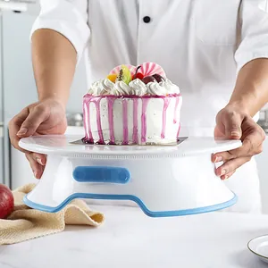 Profi 10-Zoll rutschfester Tortendrehteller mit Schloss zum Backen und Dekorieren