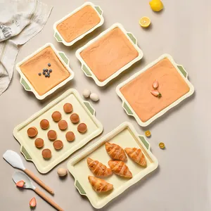 Silicone Non-Stick Easy Release Toast Mold Rectangular Baking Pan Heat Resistant Cake Basin DIY Home Kitchen Bakeware Tool