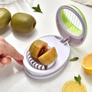 Multifunctional ABS egg and fruit slicer with stainless steel wires for easy slicing