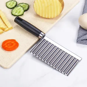 Coupe-frites professionnel en acier inoxydable pour trancher les pommes de terre et légumes