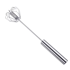 Langlebiger halbautomatischer Schneebesen aus Edelstahl für Eier und Sahne zum Backen