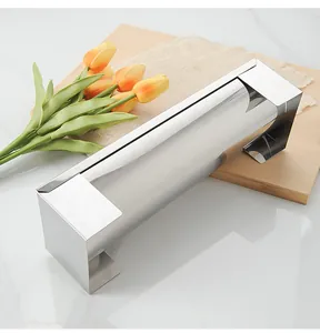Detailed view of professional stainless steel semi-circular mousse cake and bread mold.