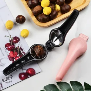 Stainless Steel Chestnut Opener Cross Opening Nut Cracker Multifunctional Kitchen Gadget Manual Walnut Sheller Tool Home