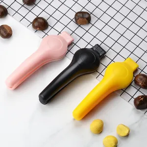 Handheld chestnut openers in three colors for cracking nuts and chestnuts at home