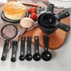 10-delige Maatbeker En Maatlepel Set PP Kunststof Bakgereedschap Met ml En CUP Schaal Gegradueerde Meetset Voor Keuken