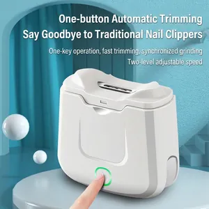 Portable automatic electric nail clipper for infants with low noise and dual speed