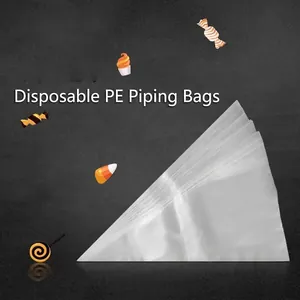 Disposable PE Pastry Bags Thickened Piping Bags For Cake Decorating Cream Icing Pastry Baking Supplies For Kitchen Home Use