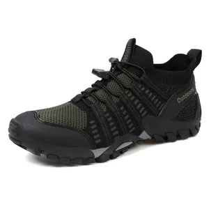 Chaussures de randonnée respirantes en mesh pour hommes avec semelles antidérapantes