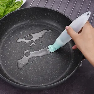 Cepillo de silicona para botellas de aceite resistente al calor para barbacoa y sartén