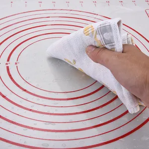 Alfombra de silicona antiadherente para amasar con escalas de medida exactas