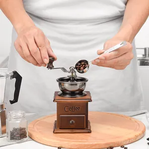 15ml stainless steel coffee measuring spoon used for scooping coffee beans in kitchen