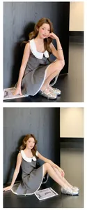 Elegant silver Mary Jane ballet flats featuring bow detail and hidden heel on model