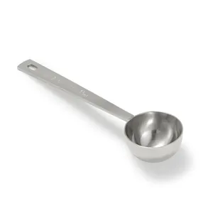 Durable 15ml stainless steel coffee scoop with engraved measurement for kitchen baking