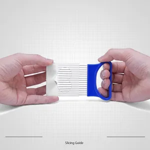 Support d'oignon en acier inoxydable guide de tranchage pour des tranches de légumes