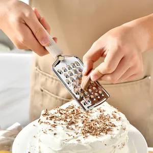 Professional handheld stainless steel cheese grater for chocolate and lemon zesting