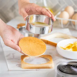 Professional 14-piece stainless steel circular cake mold set for DIY baking and mousse rings