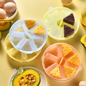 Multi-color cheese shaped silicone food mold for baby steaming cakes and puddings