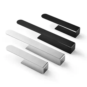 Minimalist stainless steel punch-free paper towel and towel rack organizers in black and silver