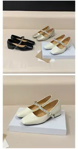 Close-up of elegant Mary Jane shoes with crystal embellished straps in multiple colors